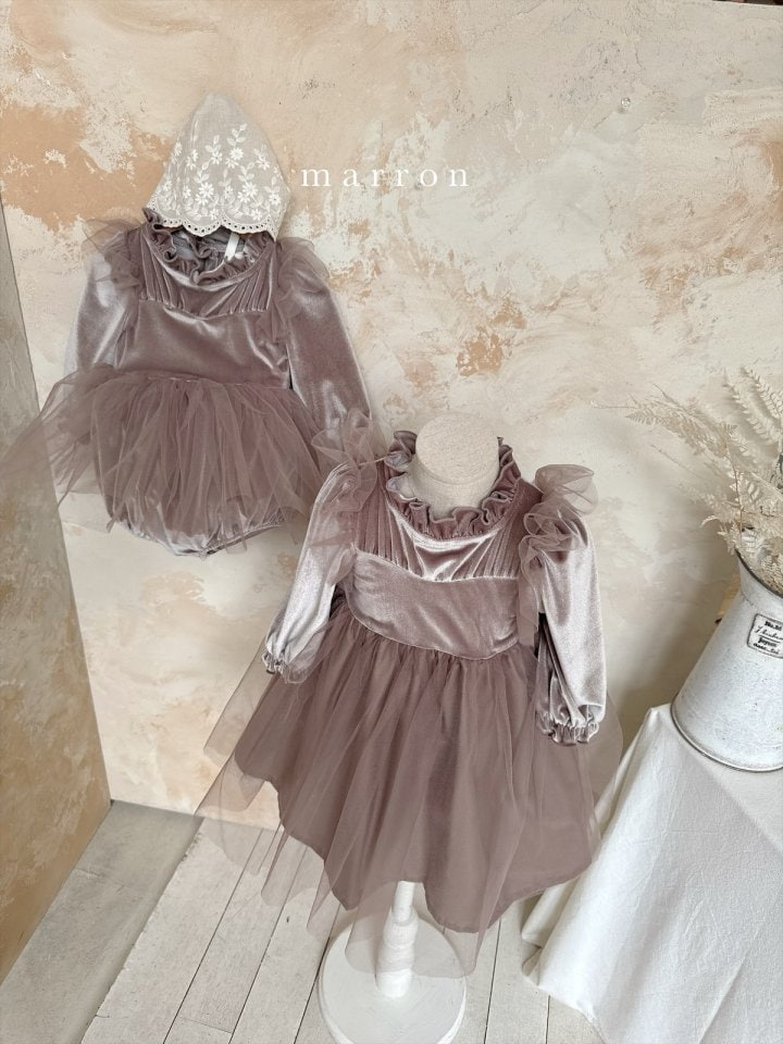 Marron - Korean Children Fashion - #prettylittlegirls - Blanc Dress - 3