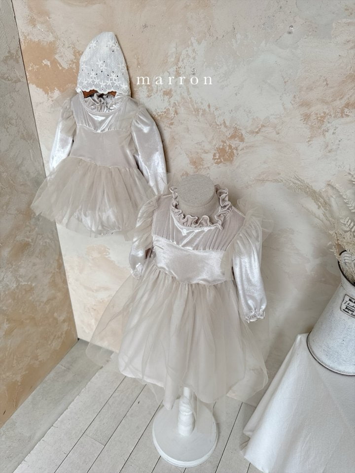 Marron - Korean Children Fashion - #stylishchildhood - Blanc Dress - 6