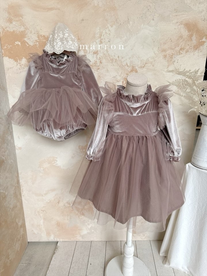 Marron - Korean Children Fashion - #prettylittlegirls - Blanc Dress - 4