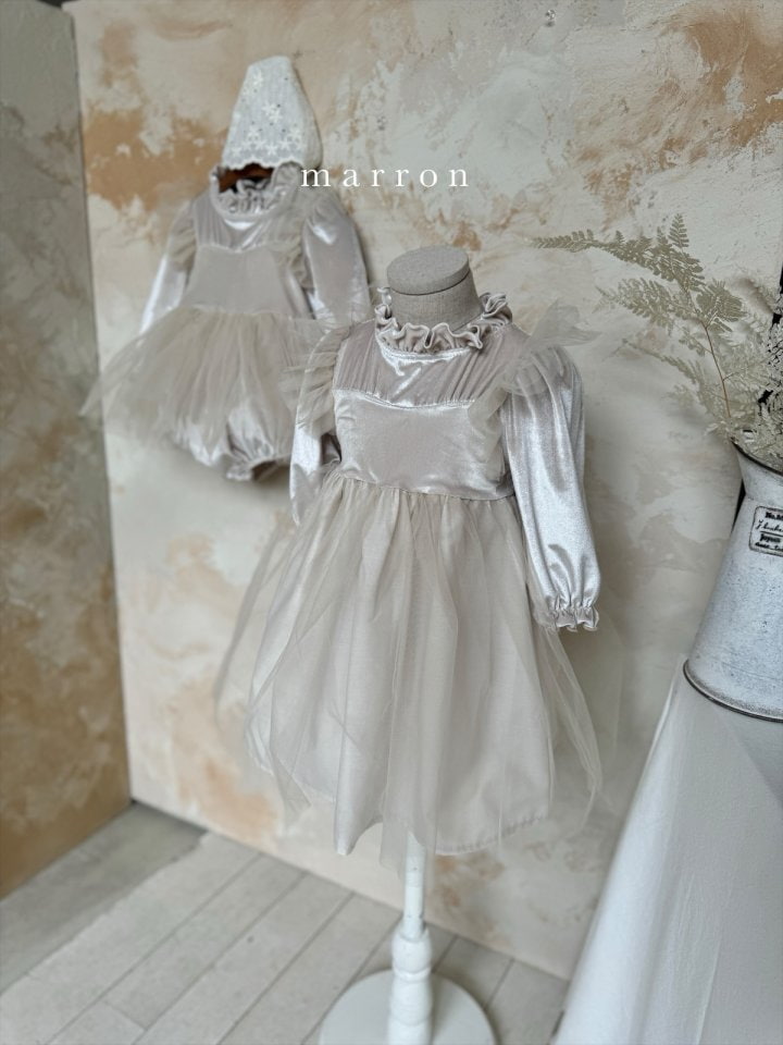 Marron - Korean Children Fashion - #toddlerclothing - Blanc Dress - 5