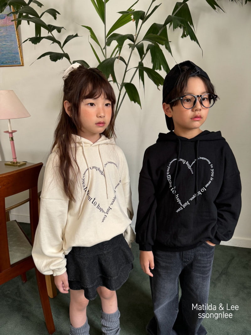 Matilda & Lee - Korean Children Fashion - #Kfashion4kids - Heart Lettering Hoodie - 7