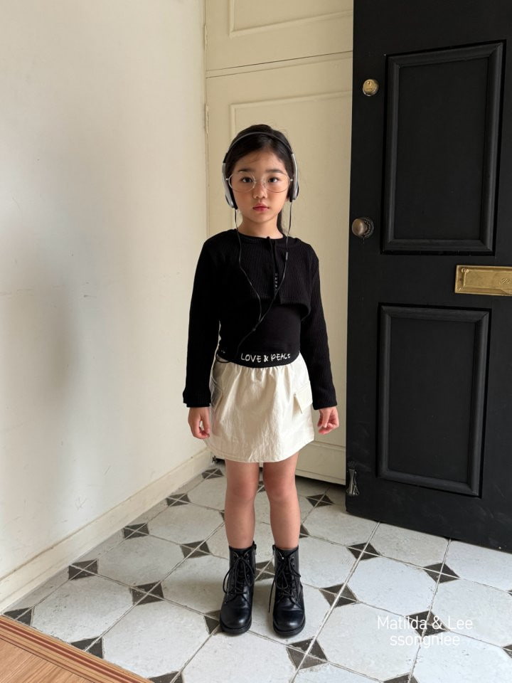 Matilda & Lee - Korean Children Fashion - #Kfashion4kids - Rib Crop Cardigan