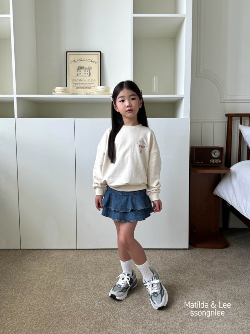 Matilda & Lee - Korean Children Fashion - #Kfashion4kids - Lavie Ribbon Sweatshirts - 3