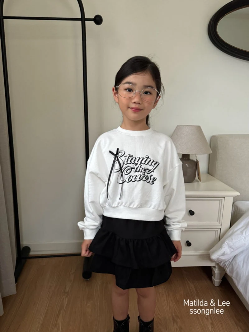 Matilda & Lee - Korean Children Fashion - #Kfashion4kids - Stay Ribbon Sweatshirts - 2