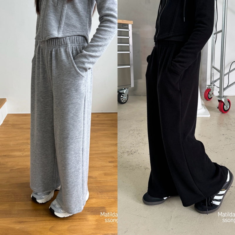 Matilda & Lee - Korean Children Fashion - #Kfashion4kids - Knit Wide Pants