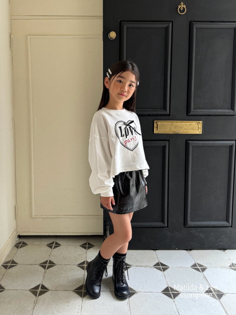 Matilda & Lee - Korean Children Fashion - #childofig - Love Ribbon Crop Tee - 8