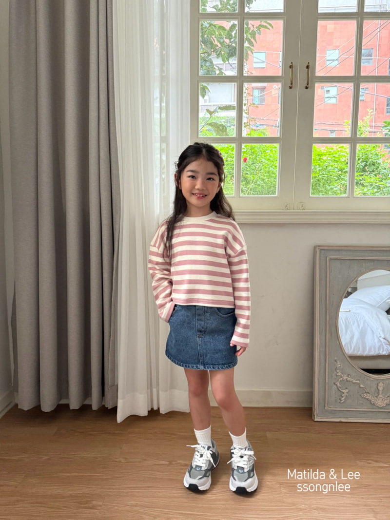 Matilda & Lee - Korean Children Fashion - #childofig - New Heart Denim Skirt - 3