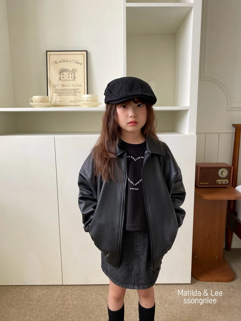 Matilda & Lee - Korean Children Fashion - #childofig - Ribbon Leather Jumper - 2