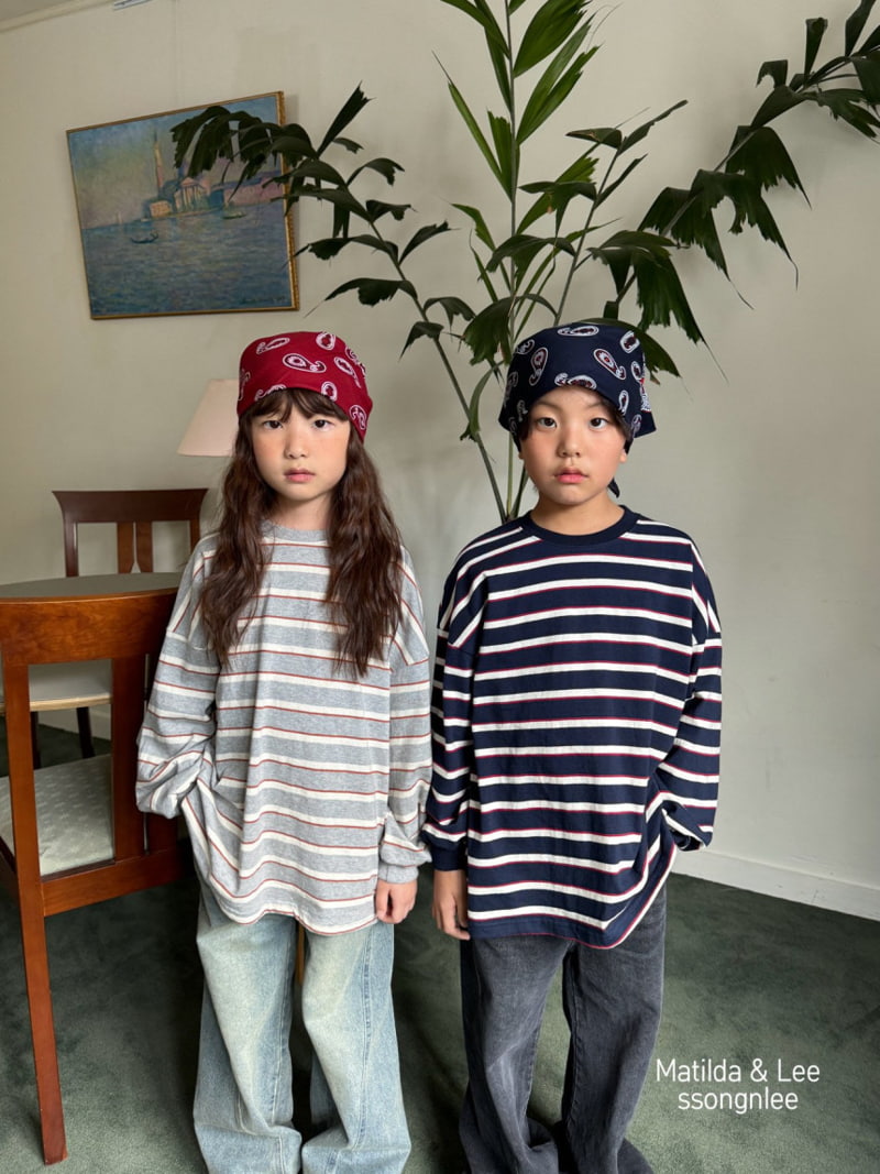 Matilda & Lee - Korean Children Fashion - #childrensboutique - Y2K Diagonal Denim Pants - 2