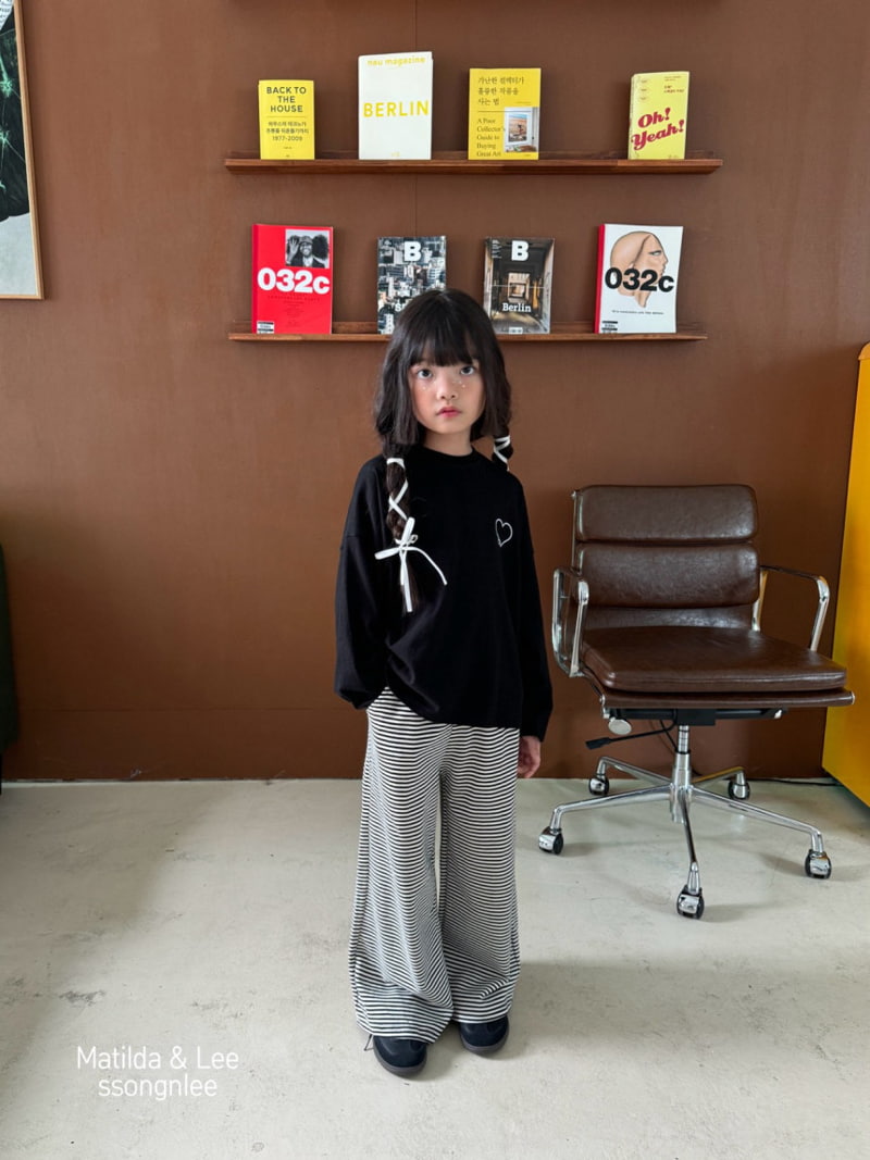 Matilda & Lee - Korean Children Fashion - #childrensboutique - Stripe Wide Pants