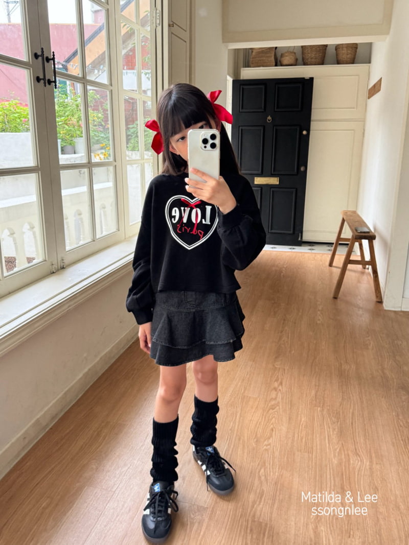 Matilda & Lee - Korean Children Fashion - #designkidswear - Love Ribbon Crop Tee - 11