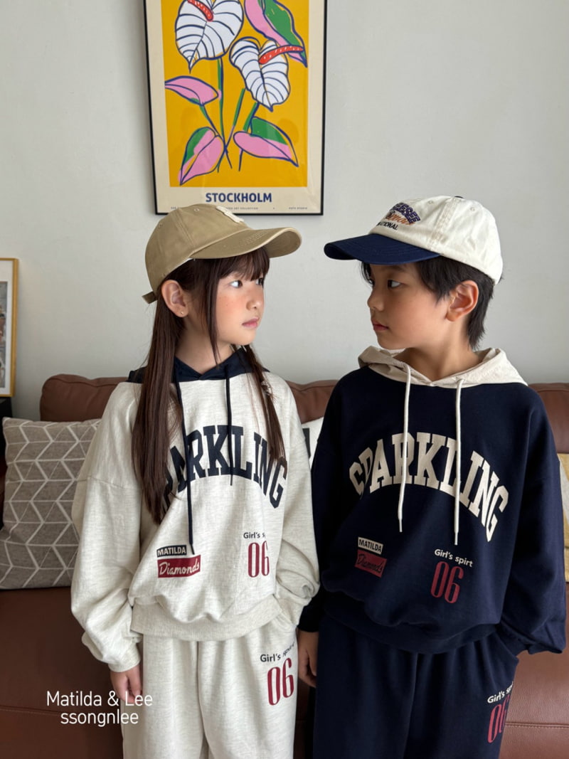 Matilda & Lee - Korean Children Fashion - #designkidswear - Sparkling Hoodie Set - 7