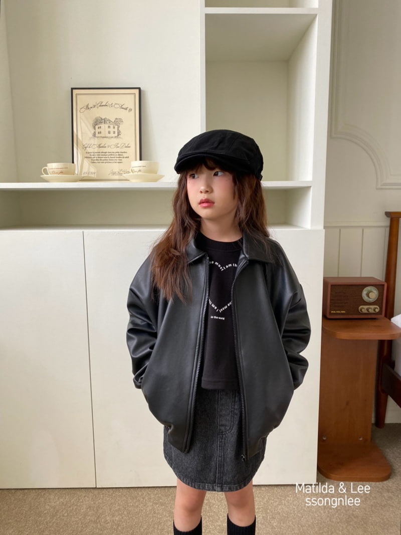 Matilda & Lee - Korean Children Fashion - #designkidswear - Ribbon Leather Jumper - 5