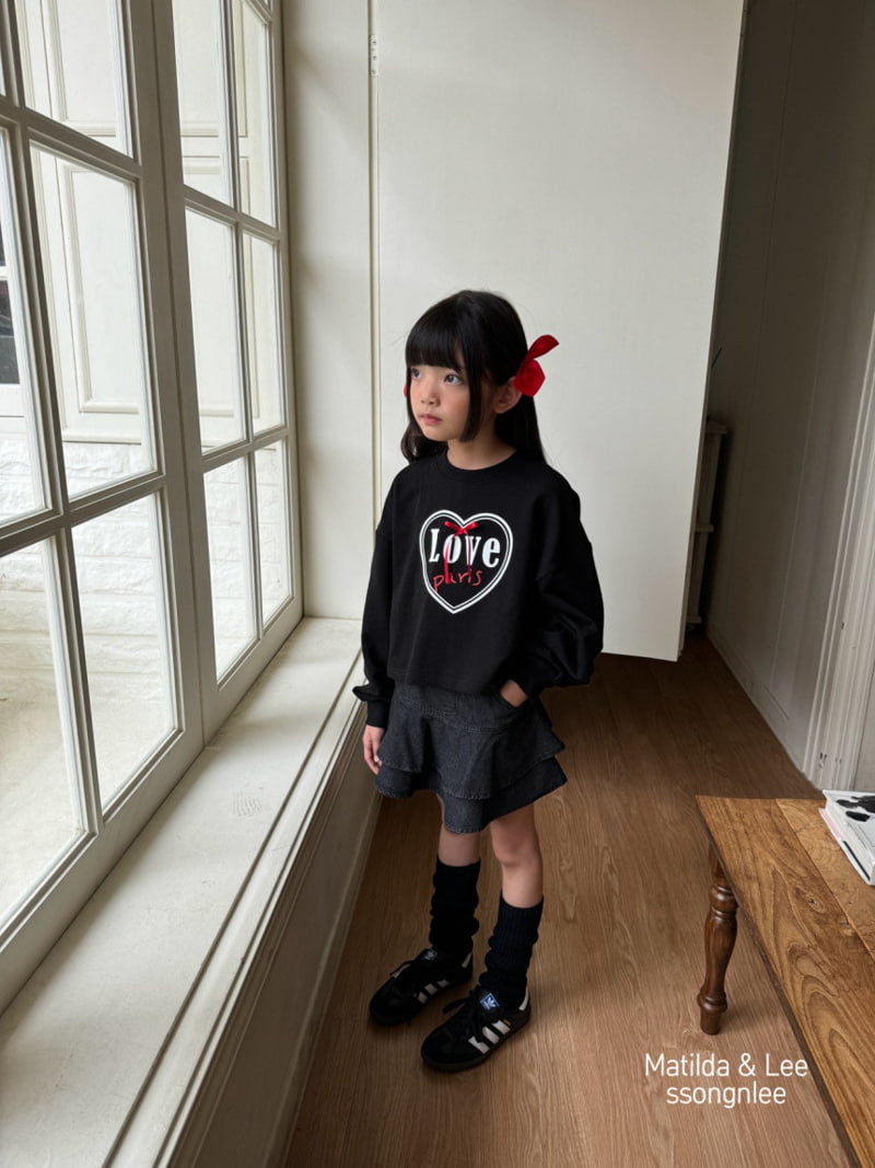 Matilda & Lee - Korean Children Fashion - #discoveringself - Love Ribbon Crop Tee - 12