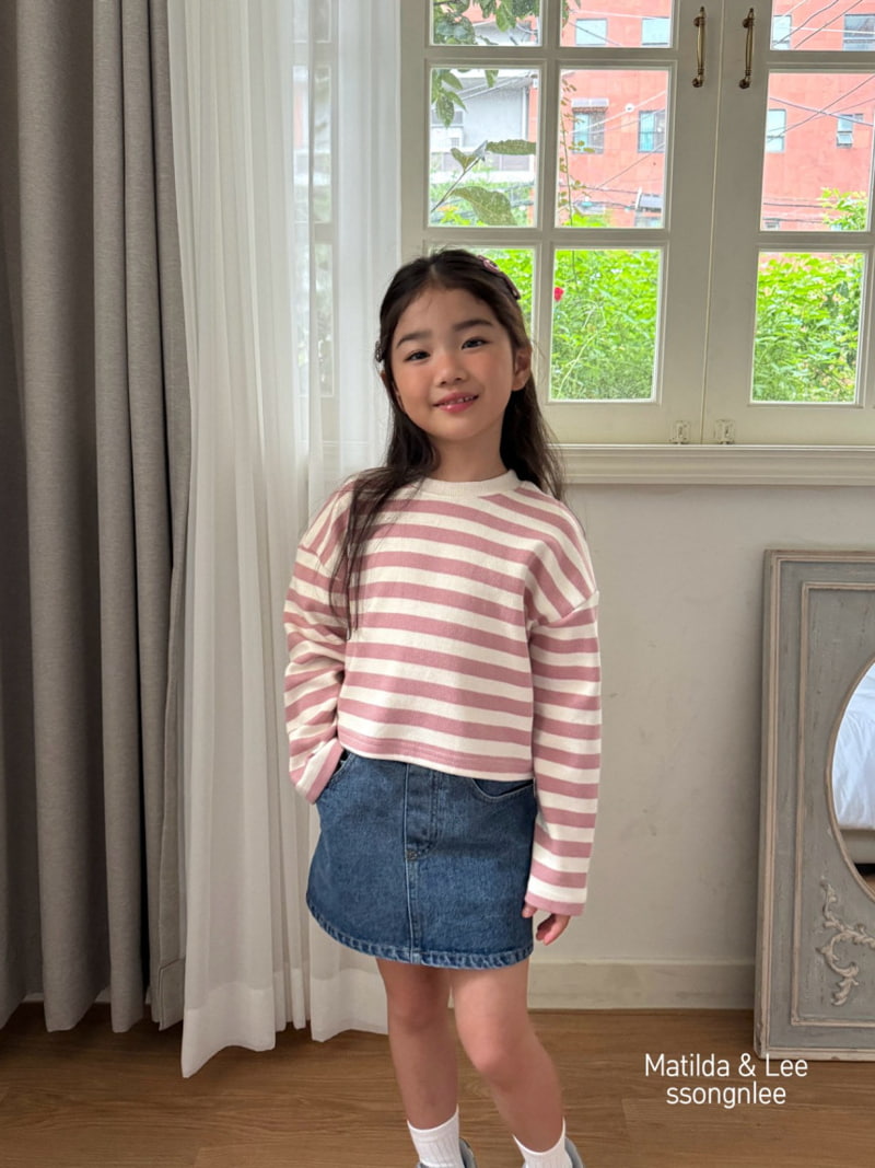 Matilda & Lee - Korean Children Fashion - #discoveringself - Stripe Crop Knit Pullover - 7