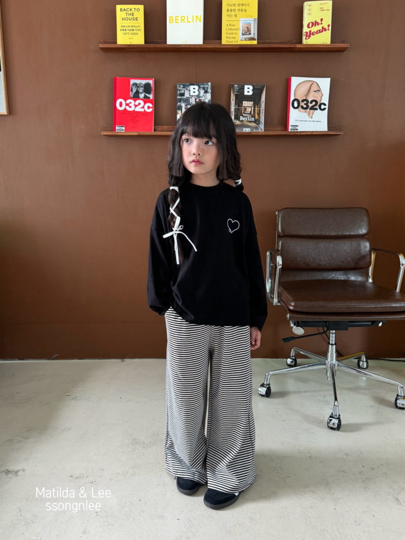 Matilda & Lee - Korean Children Fashion - #discoveringself - Stripe Wide Pants - 3