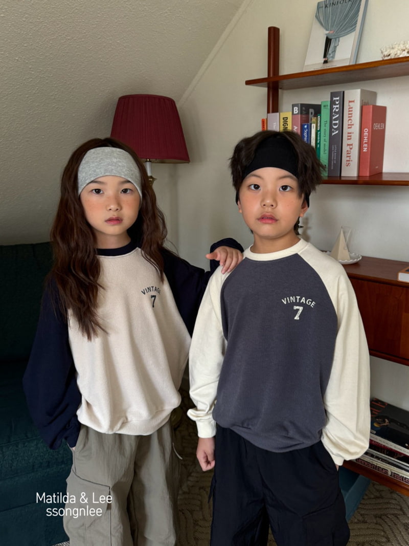 Matilda & Lee - Korean Children Fashion - #discoveringself - Vintage Raglan Sweatshirts - 2