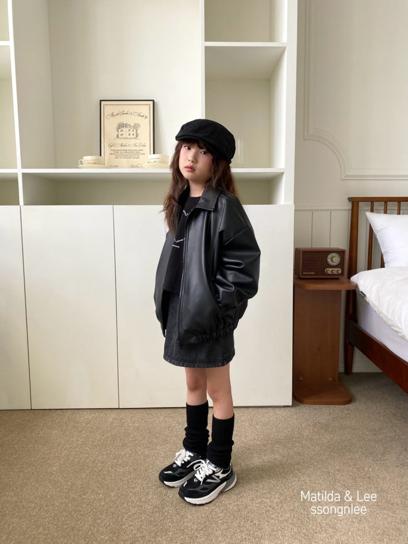 Matilda & Lee - Korean Children Fashion - #discoveringself - Ribbon Leather Jumper - 6