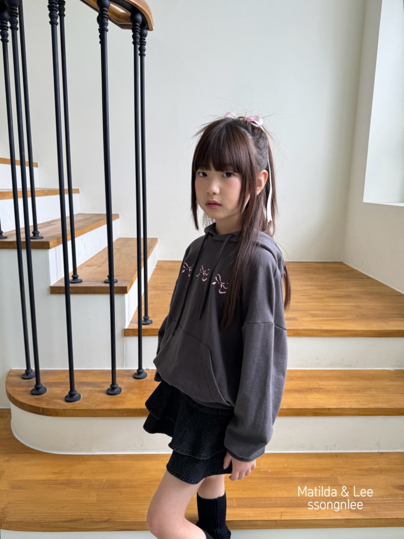 Matilda & Lee - Korean Children Fashion - #discoveringself - Pink Ribbon Hoodie - 5