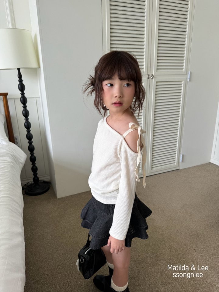 Matilda & Lee - Korean Children Fashion - #fashionkids - Shoulder Strap Knit Pullover - 6