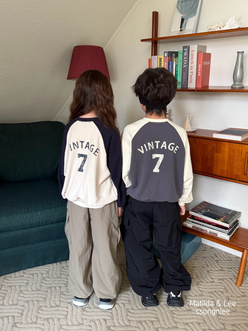 Matilda & Lee - Korean Children Fashion - #fashionkids - Vintage Raglan Sweatshirts - 3