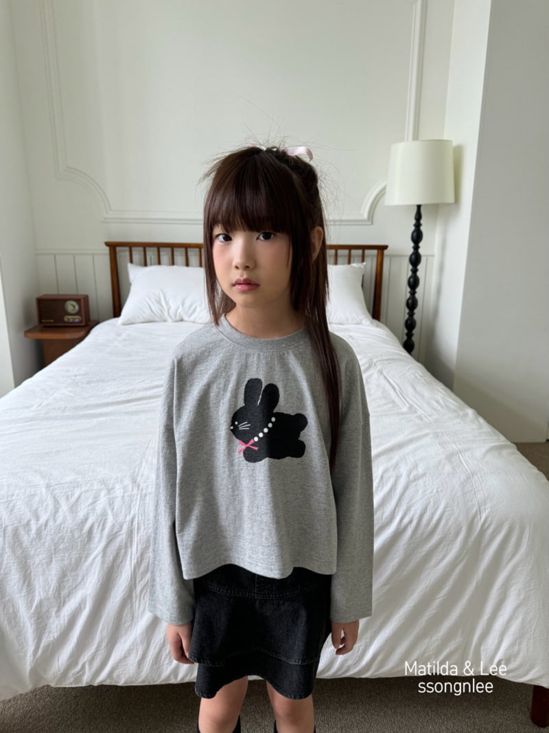 Matilda & Lee - Korean Children Fashion - #fashionkids - Rabbit Crop Tee - 2