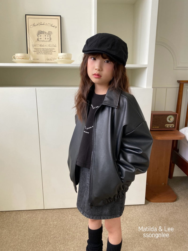 Matilda & Lee - Korean Children Fashion - #fashionkids - Ribbon Leather Jumper - 7