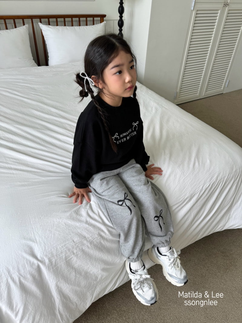 Matilda & Lee - Korean Children Fashion - #kidsshorts - Ribbon Jogger Pants - 10