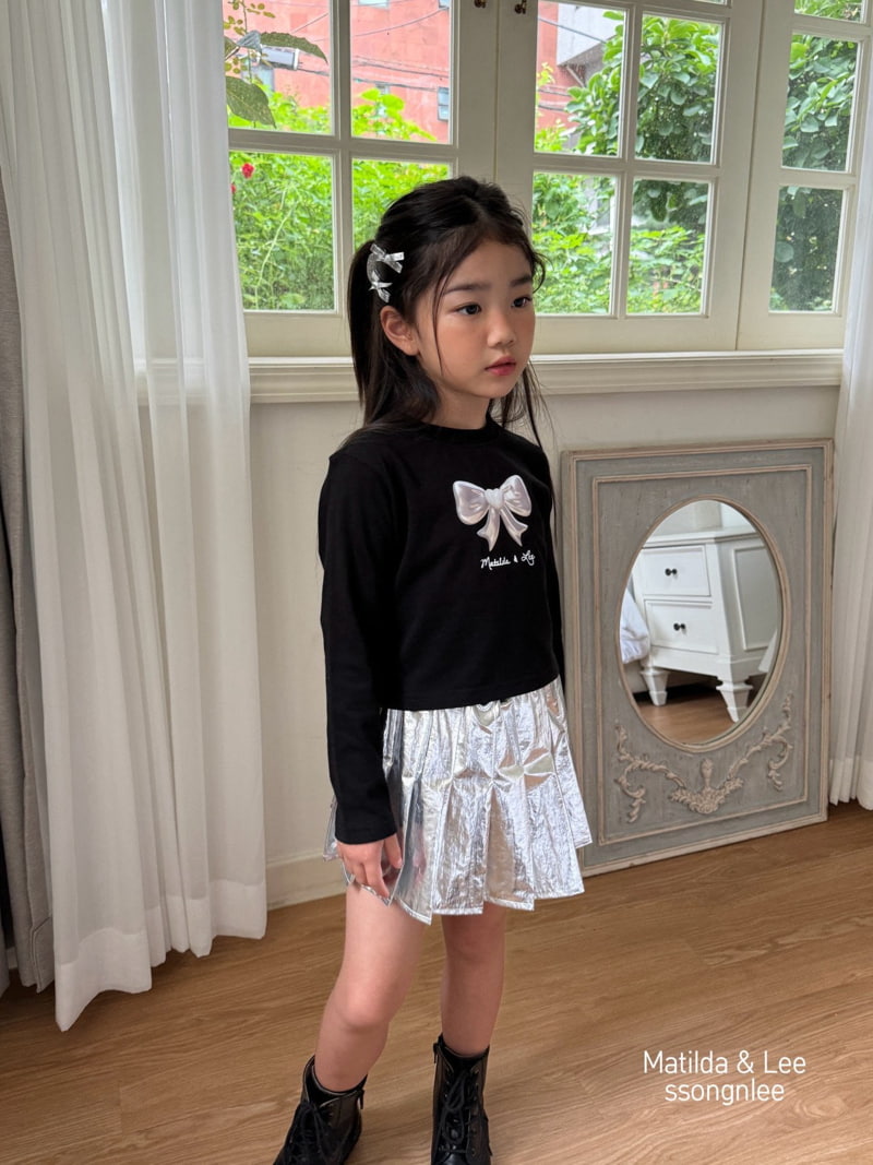 Matilda & Lee - Korean Children Fashion - #kidsshorts - Global Ribbon Crop Tee - 12