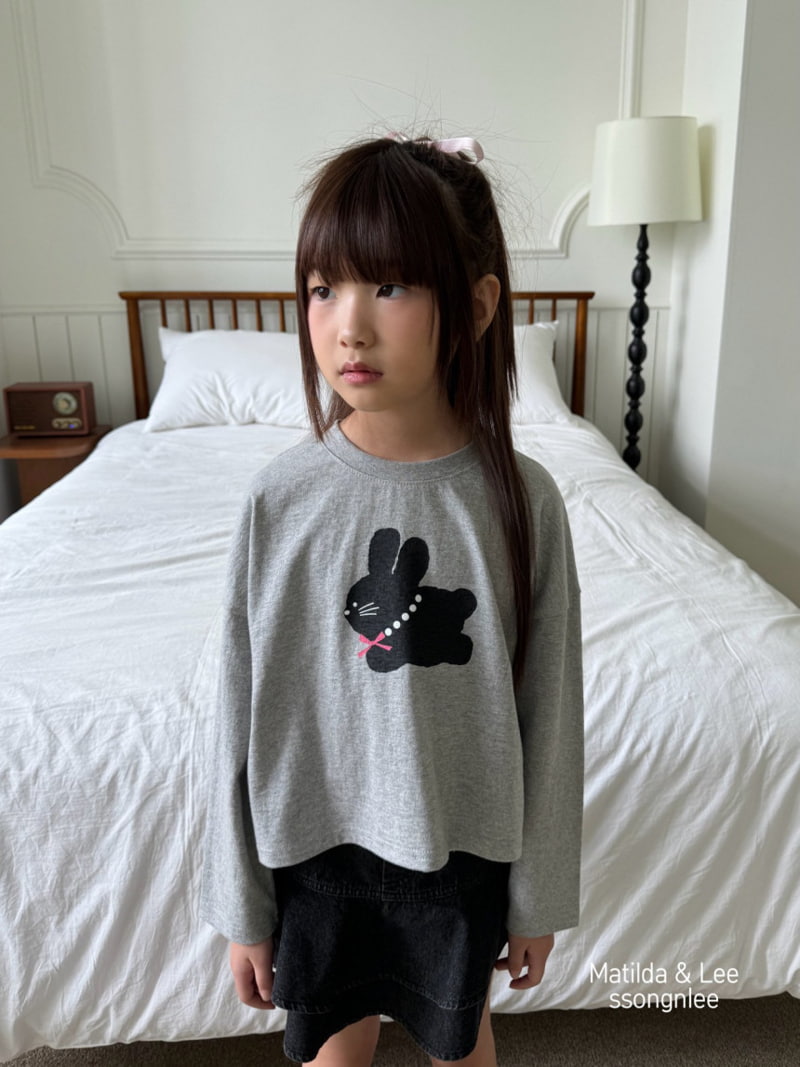 Matilda & Lee - Korean Children Fashion - #kidsshorts - Rabbit Crop Tee - 3