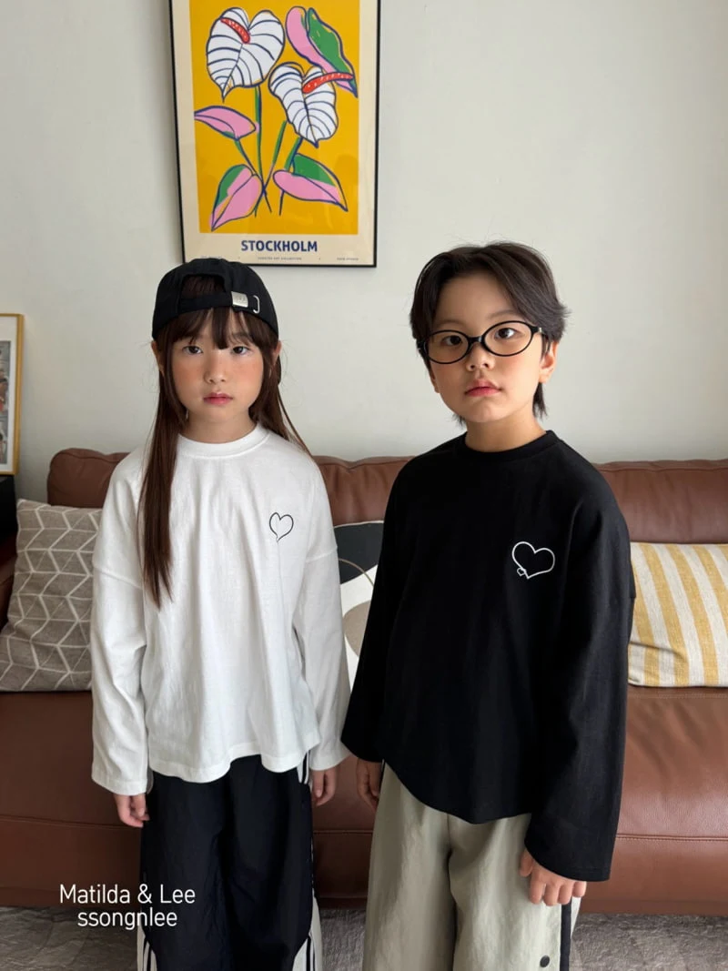 Matilda & Lee - Korean Children Fashion - #kidsshorts - Double Heart Tee - 5