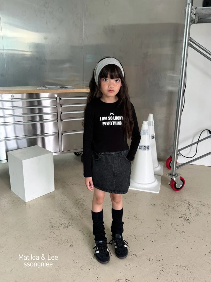 Matilda & Lee - Korean Children Fashion - #kidsshorts - Rib Ribbon Tee