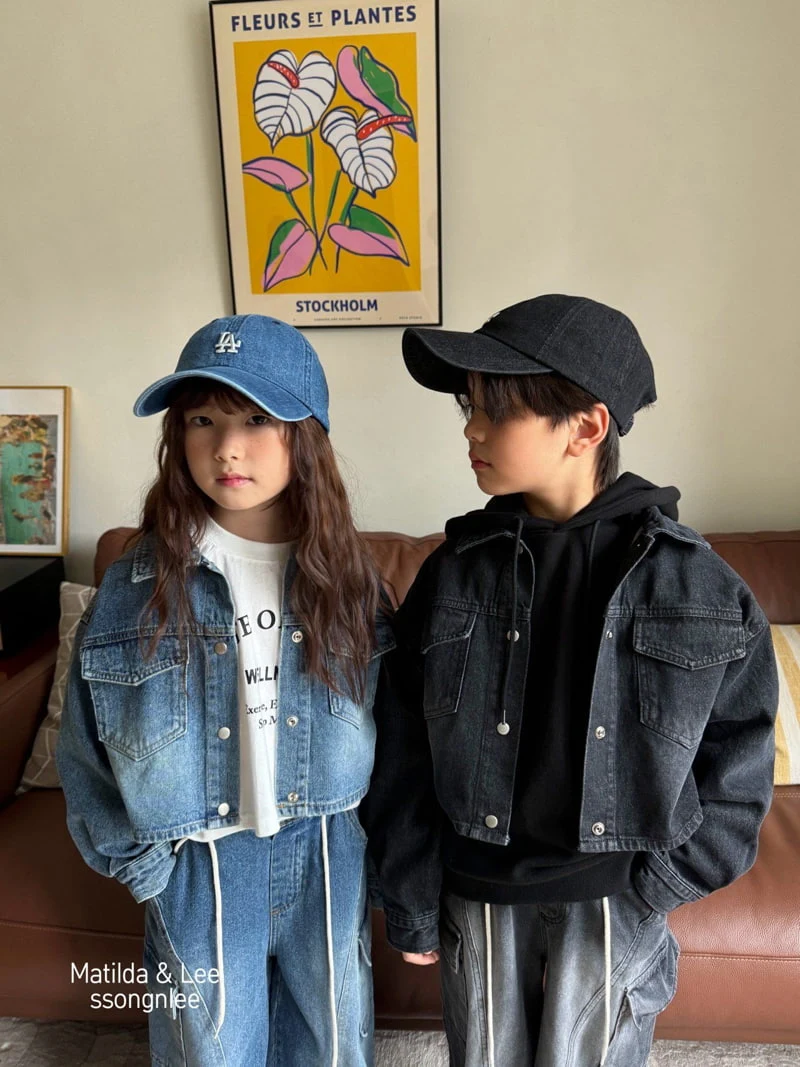 Matilda & Lee - Korean Children Fashion - #kidsshorts - Sstring Cargo Denim Pants - 11