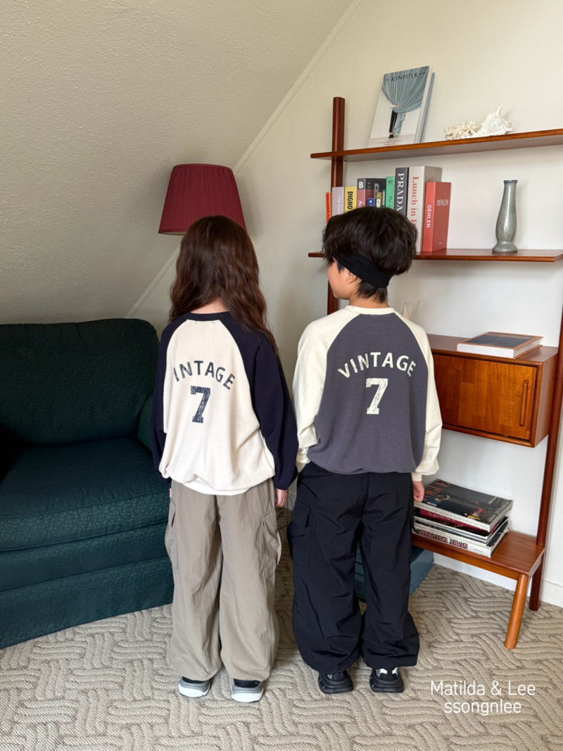 Matilda & Lee - Korean Children Fashion - #kidsstore - Vintage Raglan Sweatshirts - 5