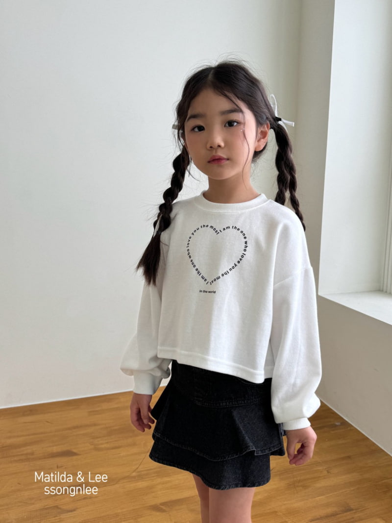 Matilda & Lee - Korean Children Fashion - #kidzfashiontrend - Heart Initial Crop Tee - 5