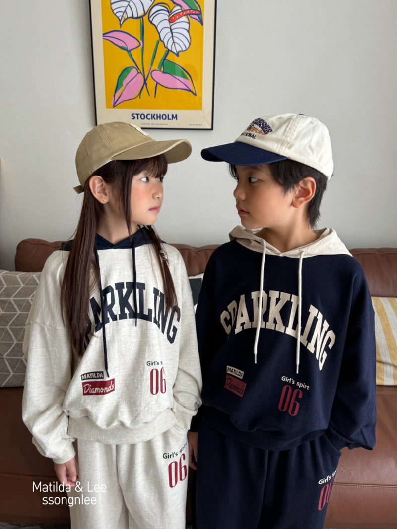 Matilda & Lee - Korean Children Fashion - #kidzfashiontrend - Sparkling Hoodie Set - 12