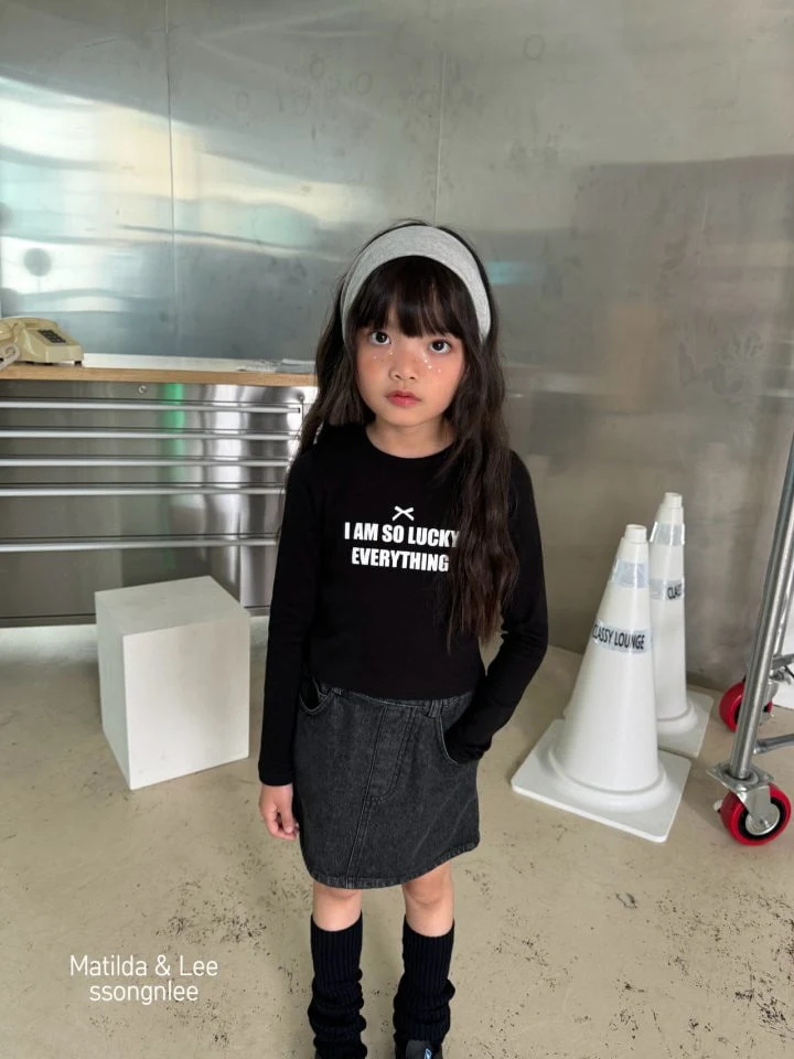 Matilda & Lee - Korean Children Fashion - #kidzfashiontrend - Rib Ribbon Tee - 3