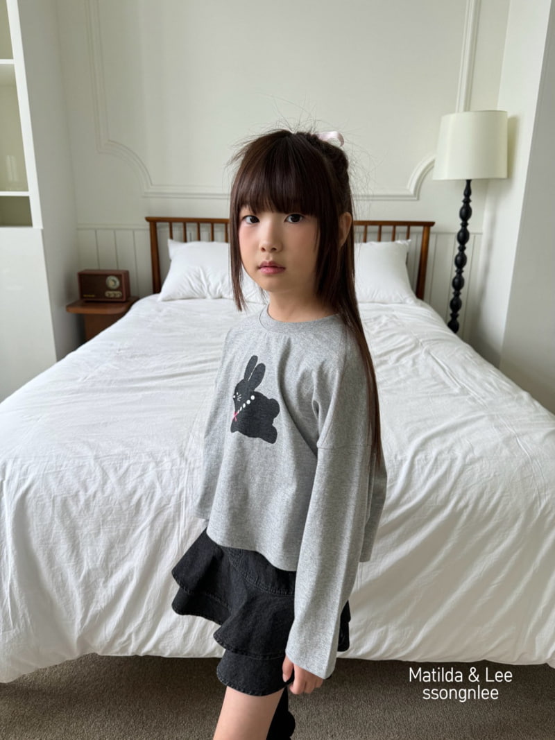 Matilda & Lee - Korean Children Fashion - #littlefashionista - Rabbit Crop Tee - 7