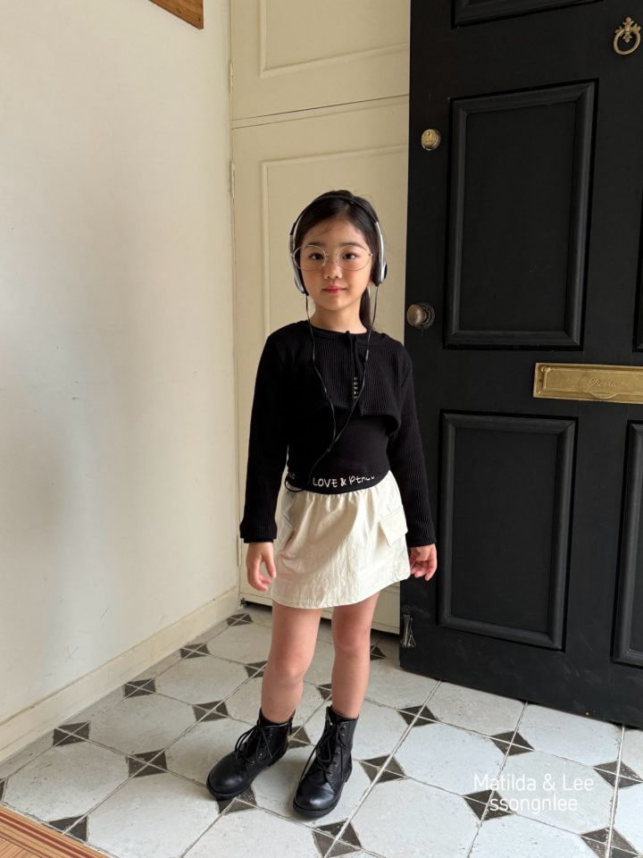 Matilda & Lee - Korean Children Fashion - #littlefashionista - Rib Crop Cardigan - 2