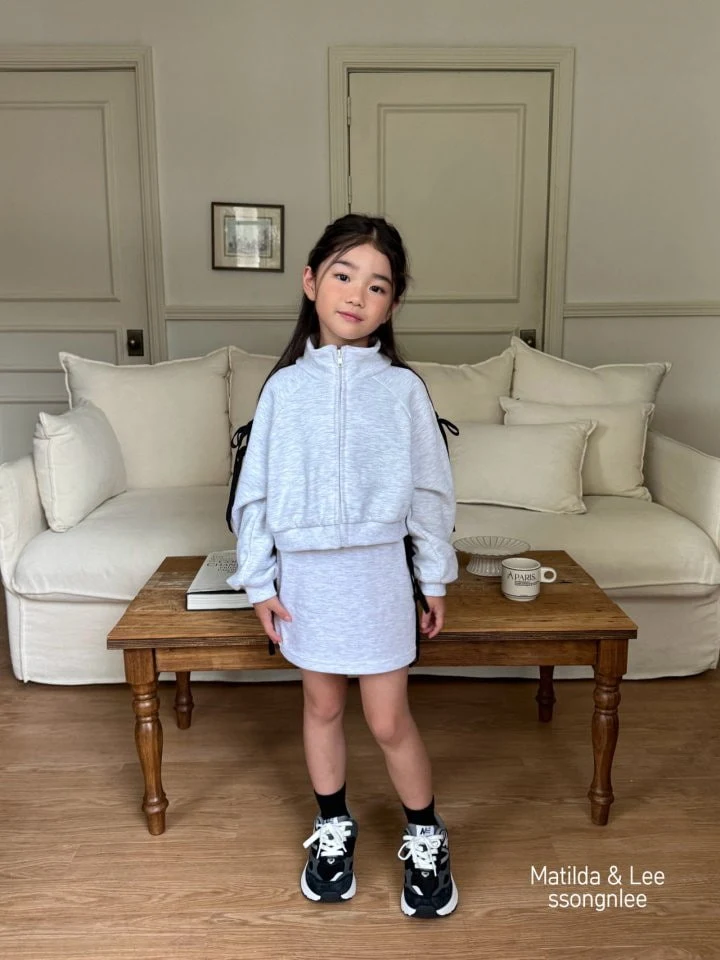 Matilda & Lee - Korean Children Fashion - #littlefashionista - Ribbon Tape Crop Zip-up Jacket - 4