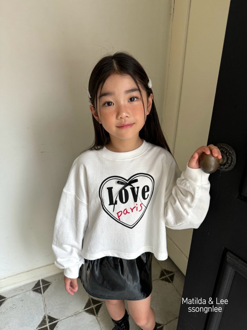 Matilda & Lee - Korean Children Fashion - #minifashionista - Love Ribbon Crop Tee - 6