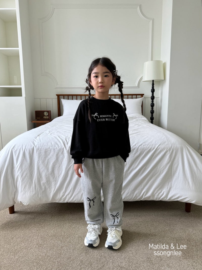 Matilda & Lee - Korean Children Fashion - #minifashionista - Ribbon Jogger Pants - 2