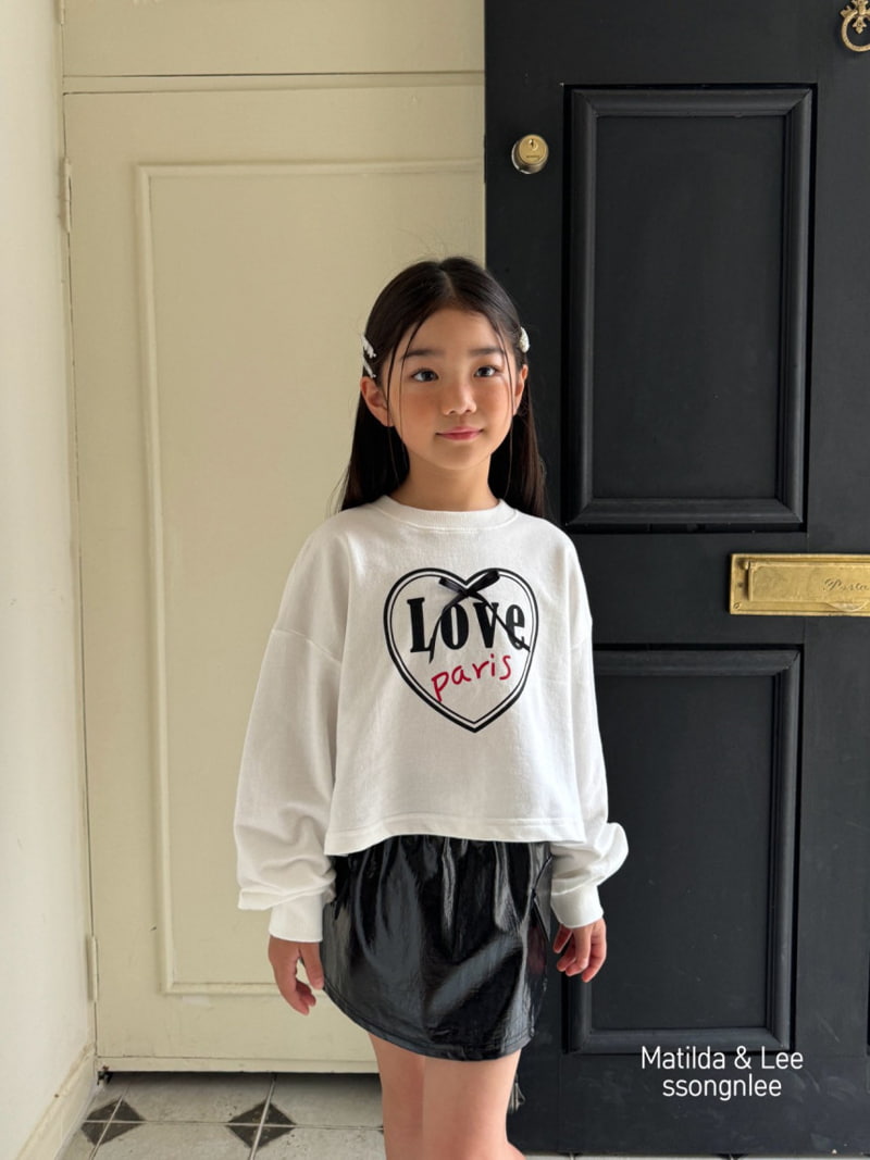 Matilda & Lee - Korean Children Fashion - #prettylittlegirls - Love Ribbon Crop Tee - 7