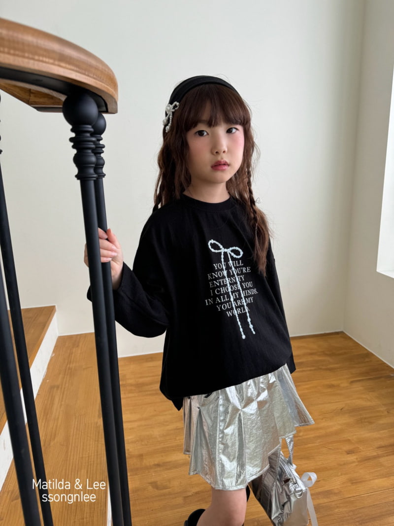 Matilda & Lee - Korean Children Fashion - #todddlerfashion - Ribbon Warrior Tee - 6