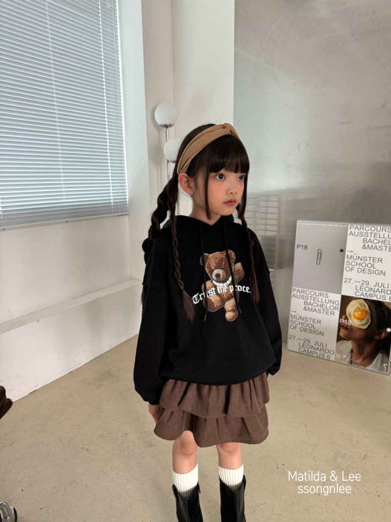 Matilda & Lee - Korean Children Fashion - #todddlerfashion - Pearl Bear Hoodie - 3