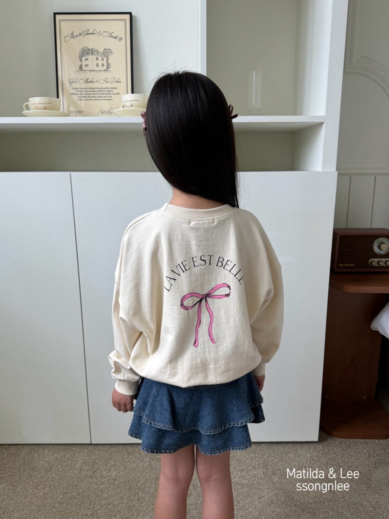 Matilda & Lee - Korean Children Fashion - #todddlerfashion - Lavie Ribbon Sweatshirts - 8