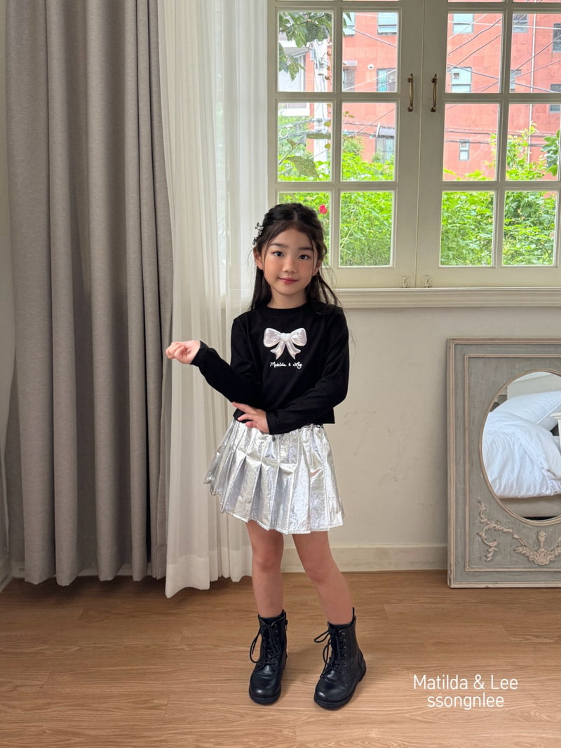 Matilda & Lee - Korean Children Fashion - #toddlerclothing - Global Ribbon Crop Tee - 5