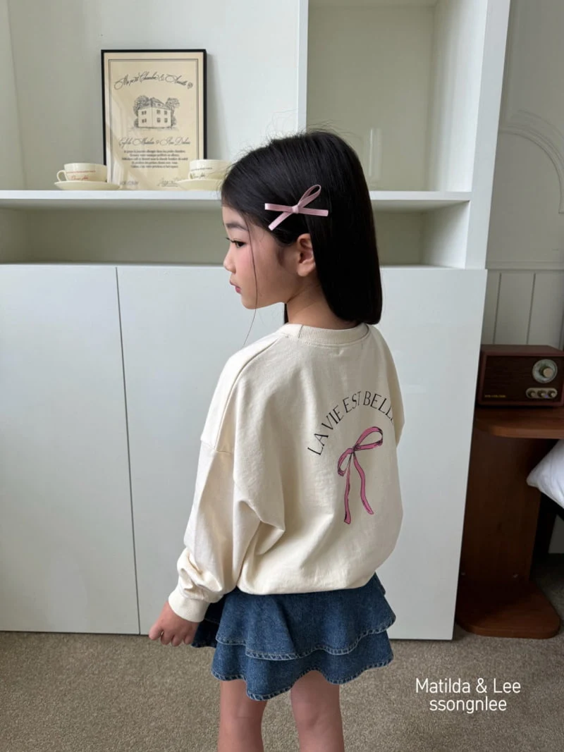 Matilda & Lee - Korean Children Fashion - #toddlerclothing - Lavie Ribbon Sweatshirts - 9