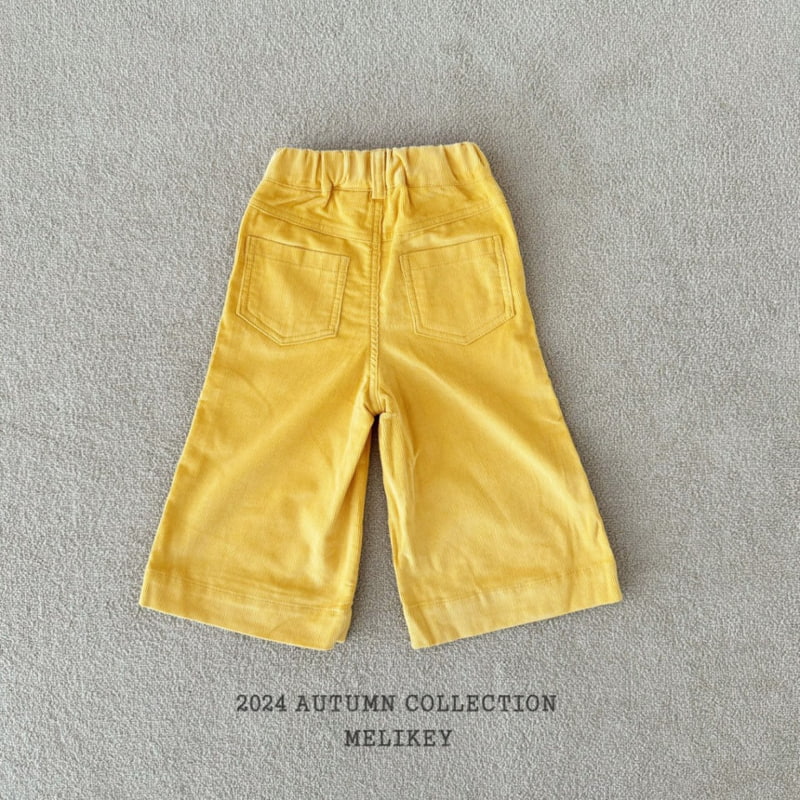 Melikey - Korean Children Fashion - #Kfashion4kids - Corduroy Ribbon Wide Pants - 6