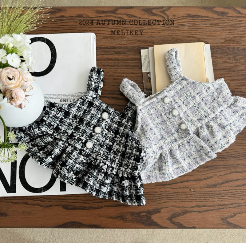 Melikey - Korean Children Fashion - #Kfashion4kids - Tweed Bustier